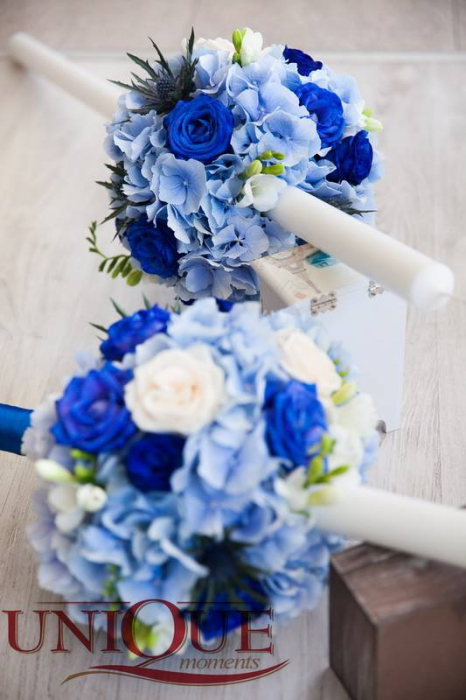 lumanari-cununie-royal-blue-hortensie-trandafiri-iasi [4]