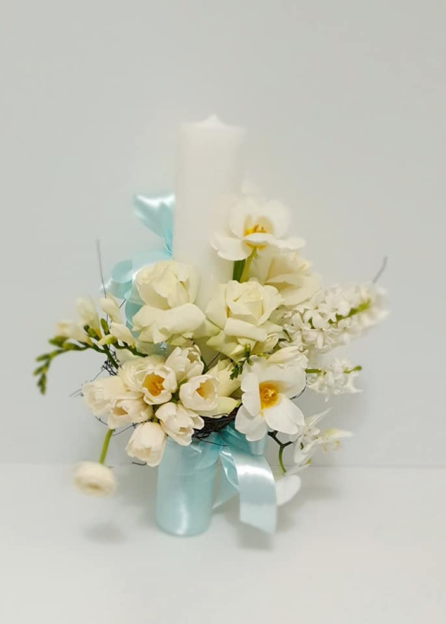 lumanare-botez-iasi-alb-bleu-flori-naturale [4]
