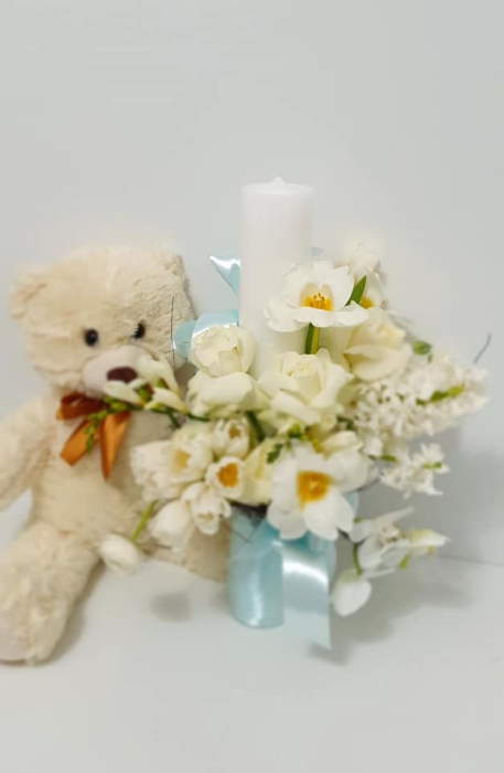 lumanare-botez-iasi-alb-bleu-flori-naturale [3]