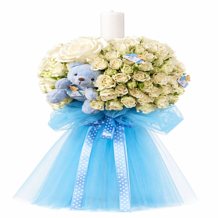 Lumanare botez miniroze [3]
