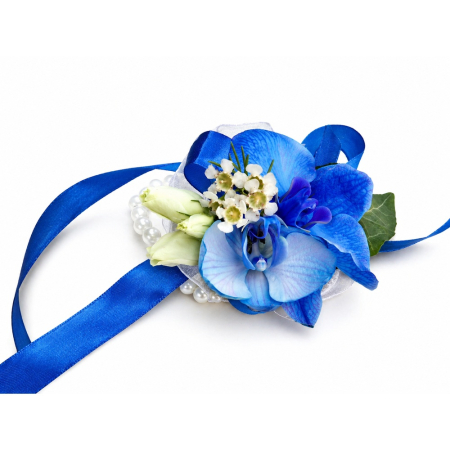 Nunta - corsaj-bratara-royal-blue-elegance-iasi