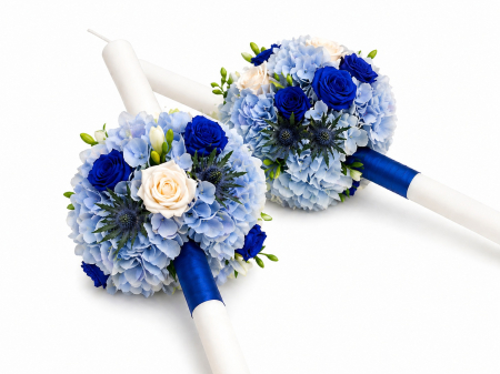 lumanari-cununie-royal-blue-hortensie-trandafiri-iasi [1]