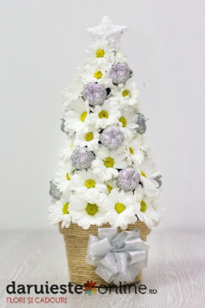 Produse - Bradut de Craciun din flori