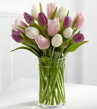 Buchete flori - Buchet 25 lalele pastel
