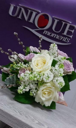 8 Martie - Buchet liliac, lalele si trandafiri