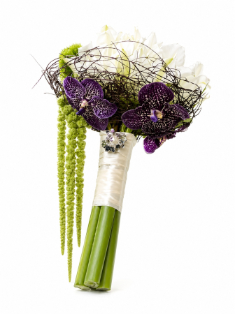Produse - Buchet mireasă Amaryllis și Orhidee Vanda luxury Iași