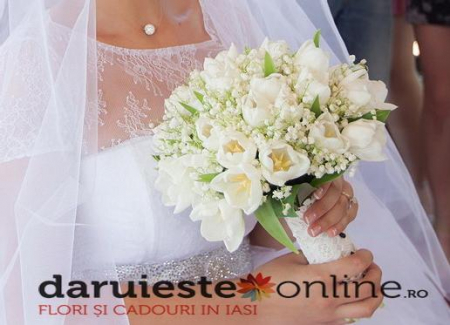 Nunta - Buchet mireasa lalele si lacramioare