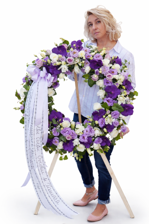 Coroane funerare Bucium - coroana-funerara-eternitate-mov-regala-iasi