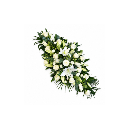 Jerbă Funerară Albă Iași | Livrare Rapidă la Capelă și Cimitir [1]