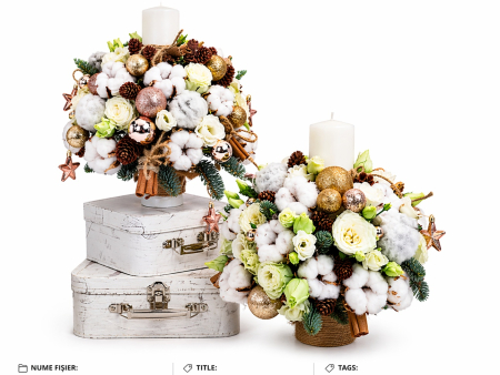 Lumanari botez - lumanare-botez-iasi-craciun-flori-naturale-premium