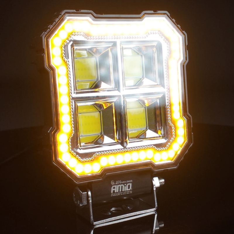 Lampa lucru LED, 48W, 4800 lumeni, lumina alba, galbena, 10-36V, vehicule, utilaje, flood [5]
