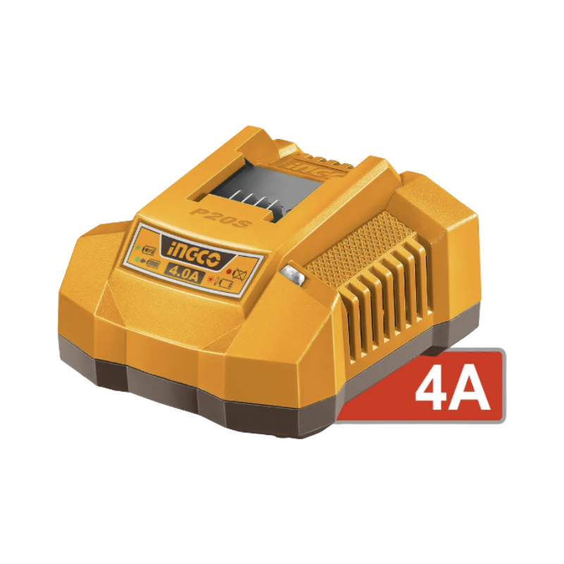 Acumulatori Li-Ion, 20V, 4Ah, set 2 bucati, incarcator rapid 4A inclus, indicator LED nivel energie, compatibilitate gama scule p20s [3]