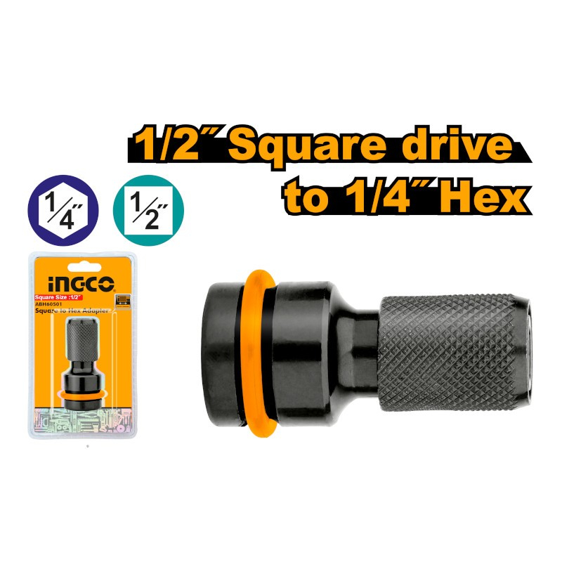 Adaptor pentru biti, Mandrina 1/2" Pătrat la 1/4" Hexagonal [2]