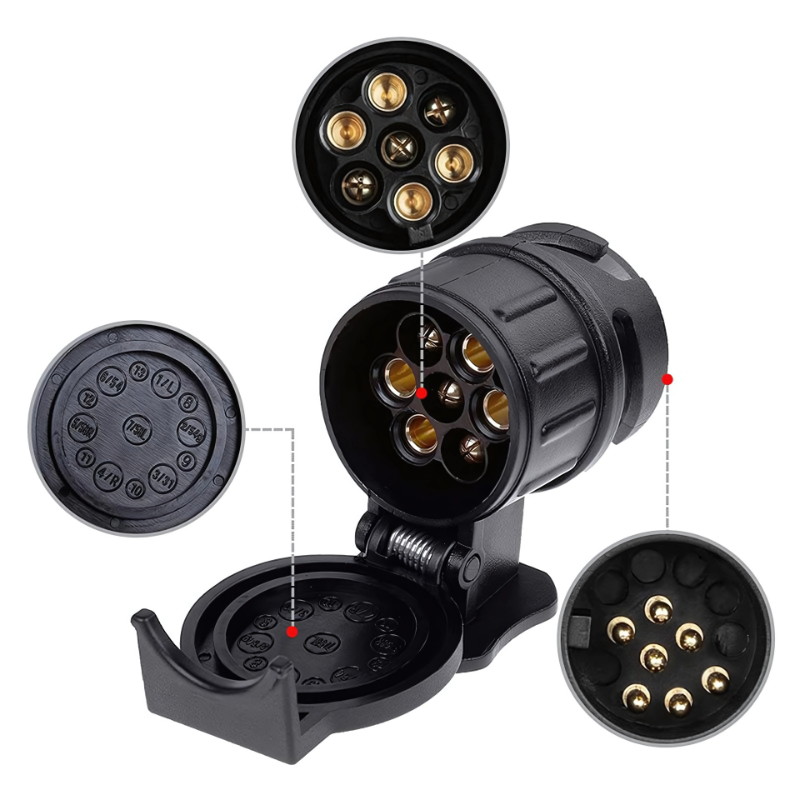 Adaptor Priza Pentru Remorca 7-13 Pini, 12V - Truck LED E1334-A [4]