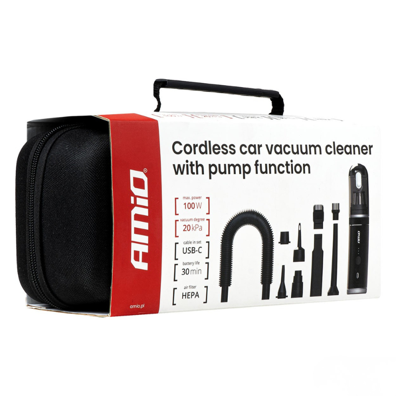 Aspirator auto fara fir, motor brushless 100W, putere aspirare 20kPa, functie pompa, incarcare USB-C [14]