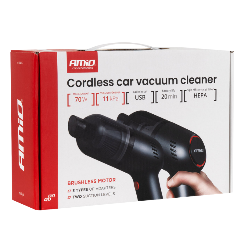 Aspirator auto, fara fir, motor brushless, 70W, 11kPa, filtru HEPA, port USB-C [12]