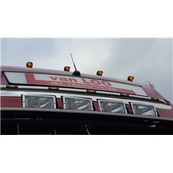 Bara inox cu LED-uri prindere la parasolar Mercedes Actros Gigaspace [2]