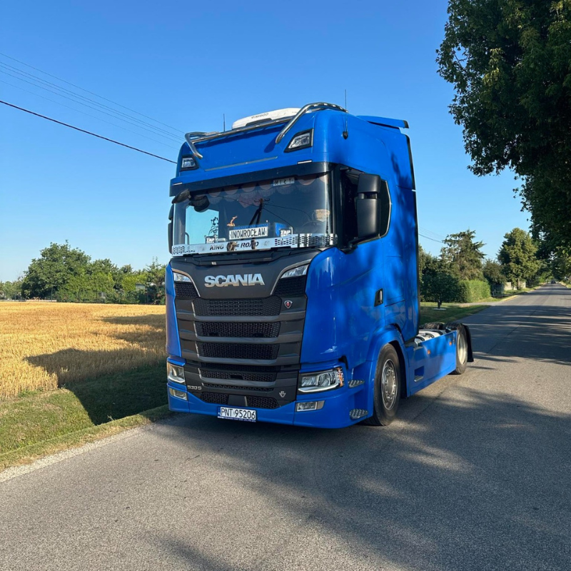 Bara inox pentru proiectoare, bullbar Scania Next Gen, model H, 17 x LED-uri [6]