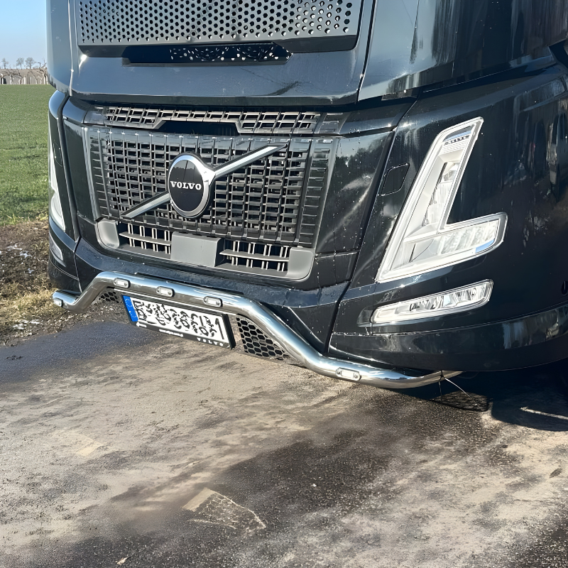 Bara LED / Protectie Inox Sub Masca Fata pentru Volvo Aero [2]