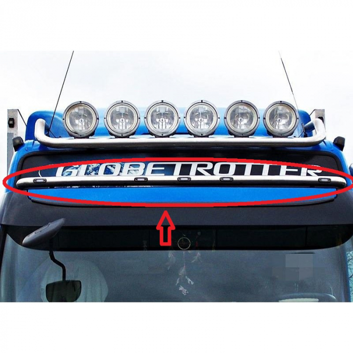 Bara leduri, prindere la parasolar, Volvo FH3, FH2, Globetrotter / XL, 5 x LED-uri [1]