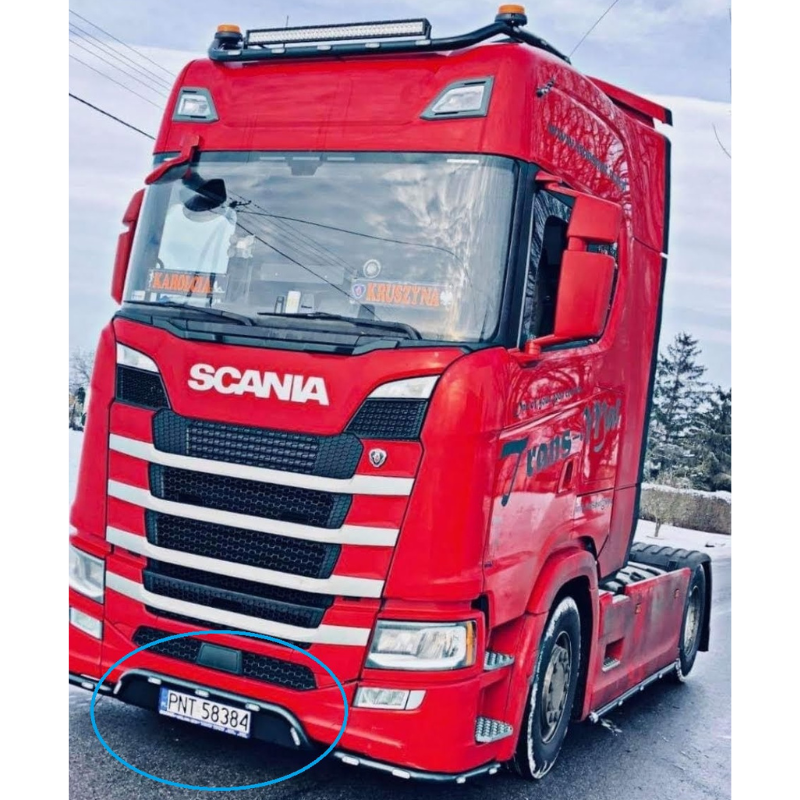 Bara leduri sub masca fata, suportul cu numar, mijloc, Scania R S G P Next Generation [2]