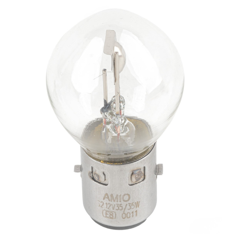 Bec Halogen BA20d, S2, 12V, 35/35W, pentru Moto si Scuter, Sticla Clara, 1 Bucata [6]