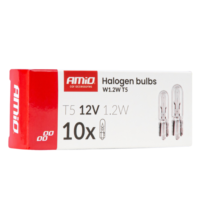 Bec Halogen T5, 12V 1.2W, set 10 bucati, iluminare bord, ceasuri [3]