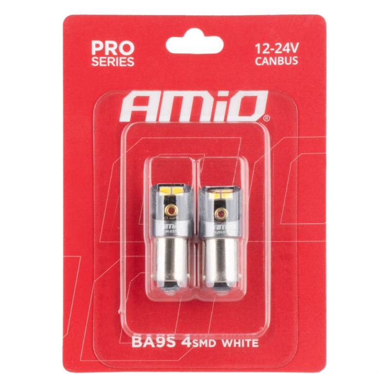 Set 2 Becuri LED CANBUS PRO T4W (BA9S) 4SMD 2016 Alb, 12/24V [4]