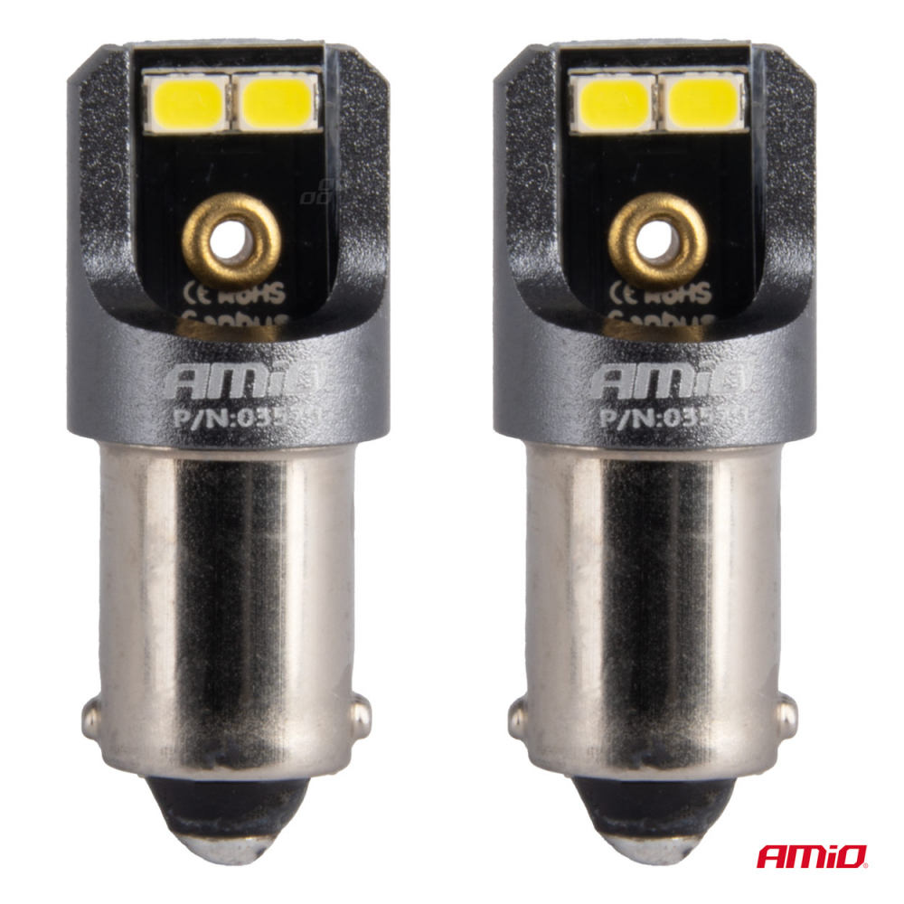 Bec LED CANBUS PRO T4W (BA9S) 4SMD 2016 Alb, 12V/24V [2]