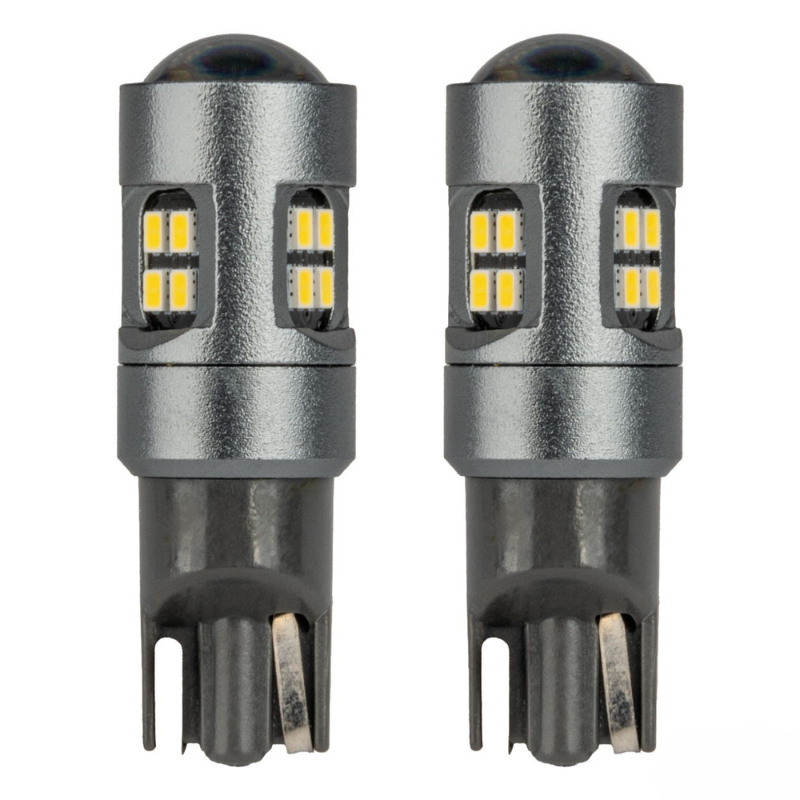 Bec LED CANBUS T10 W5W 16SMD 2016 Alb, 12V/24V [2]