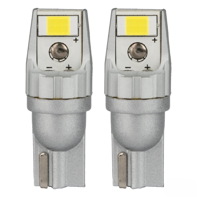 Bec LED CANBUS T10 W5W 2SMD 3570 Alb, 12V/24V [2]