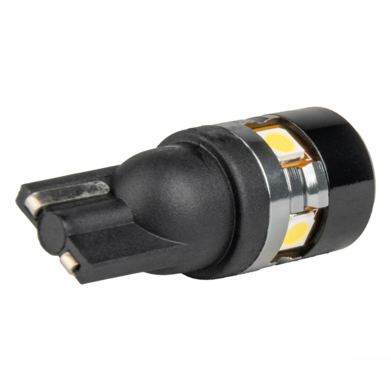 Bec LED CANBUS T10 W5W 5SMD 3030 Alb, 12V/24V [4]