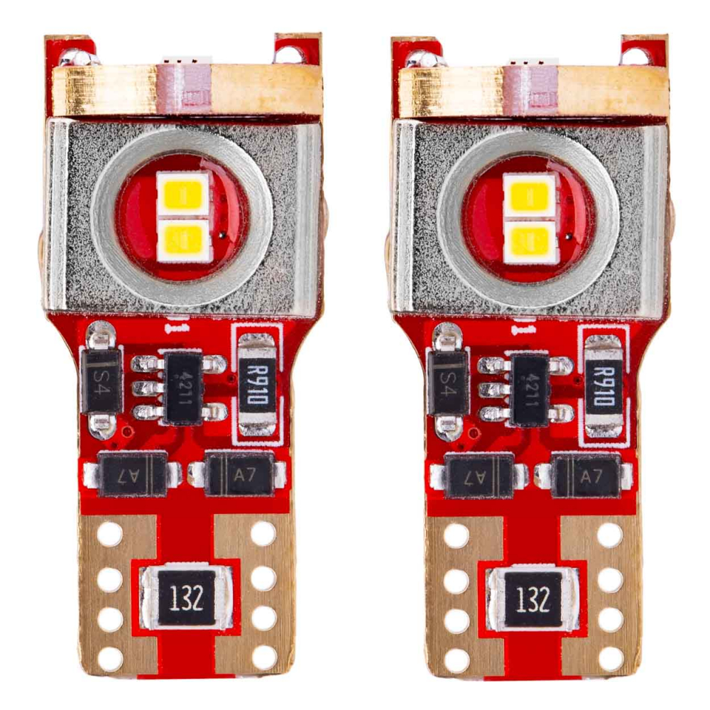 Bec LED CANBUS T10 W5W 6SMD 2016 Alb, 12V/24V [1]