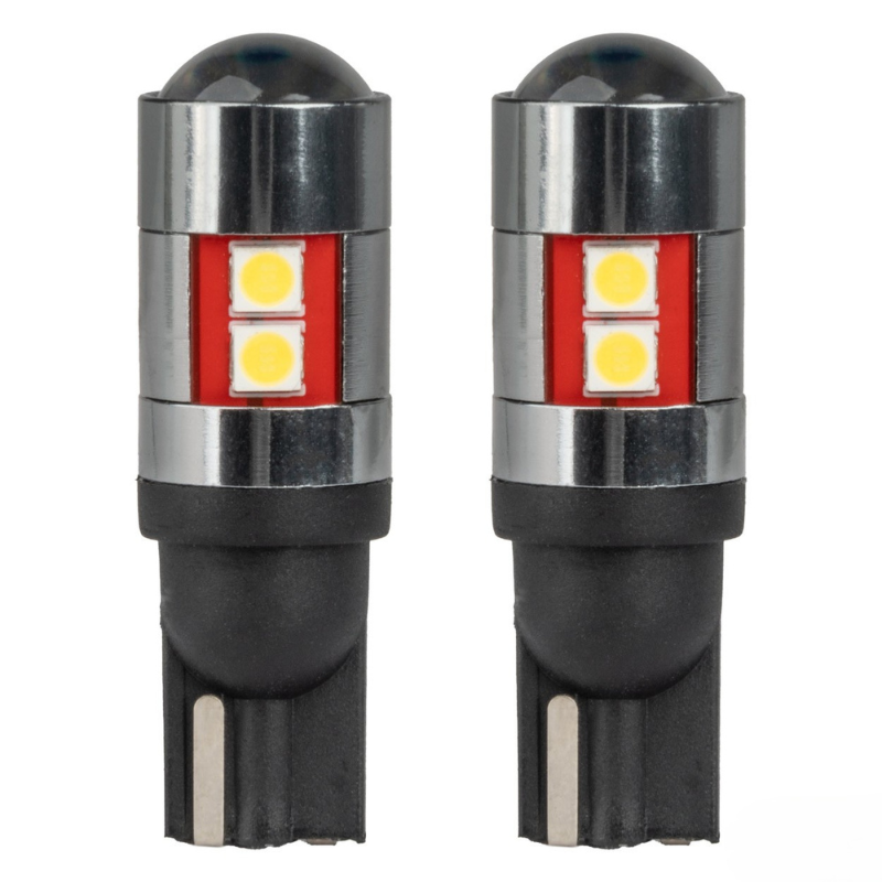 Bec LED CANBUS T10 W5W 9SMD 3030 Alb, 12V/24V [2]