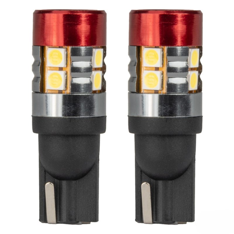 Bec LED CANBUS T10 W5W 9SMD 3030 Alb, 12V/24V [2]