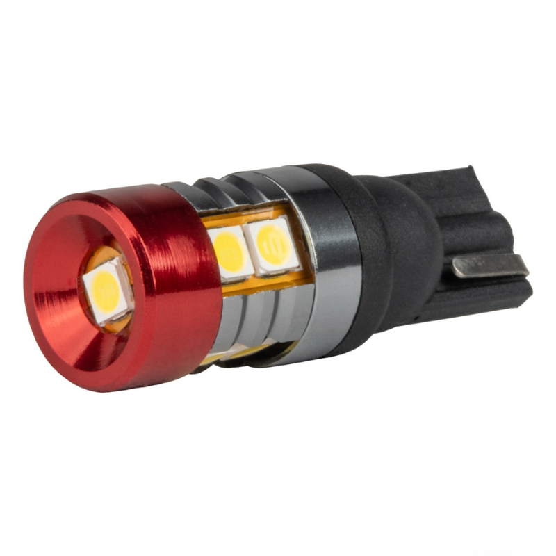 Bec LED CANBUS T10 W5W 9SMD 3030 Alb, 12V/24V [3]