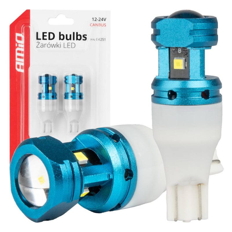 Bec LED CANBUS T15 W16W 4SMD 1860XS Alb, 12V/24V - Marsarier/Pozitie [5]