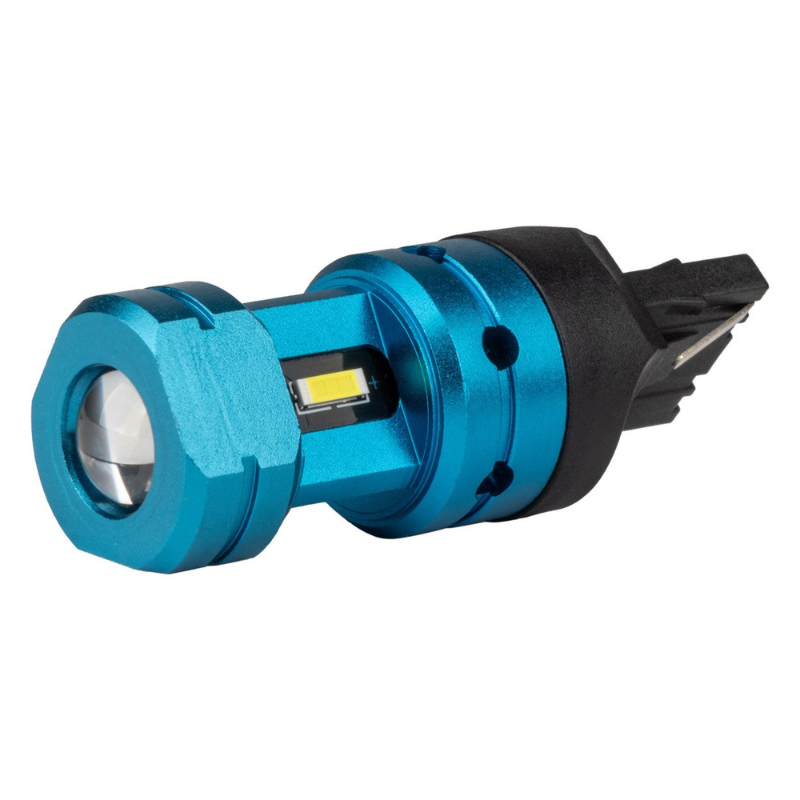 Bec LED CANBUS T20 7440 (W21W) 4SMD 1860 Alb, 12V/24V [3]