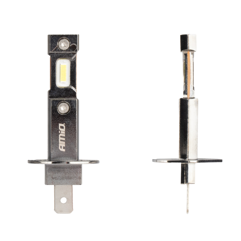 Bec LED H1, 12V 60W, 6000K, 5600LM, set Duo, Canbus 95%, racire activa [4]