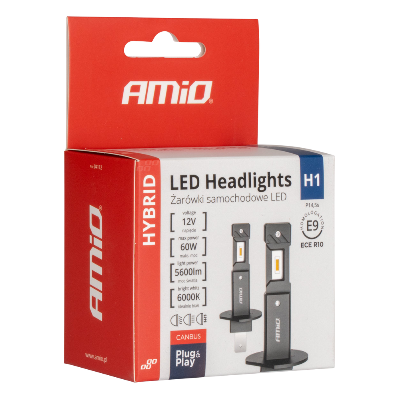 Bec LED H1, 12V 60W, 6000K, 5600LM, set Duo, Canbus 95%, racire activa [5]