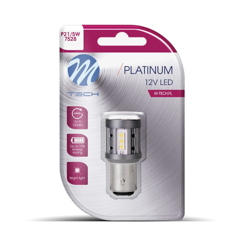 Bec LED Platinum, Canbus, Alb, P21/5W, 12/24V, BAY15d [1]