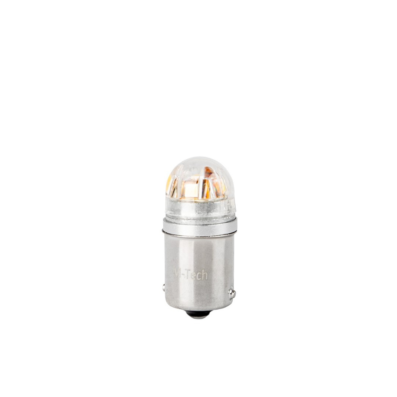 Bec cireasa LED Platinum, R5W, BA15s, 12-24V, 1W, CANBUS, lumina alba, 2 bucati [2]