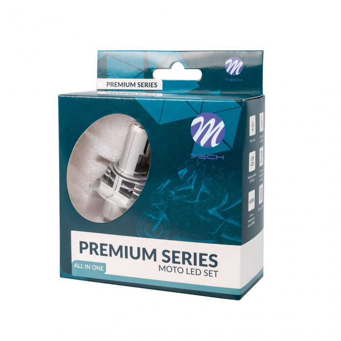 Bec Led Premium H4, 5000lm, 6500K - M-TECH  LSAL4-01B [3]