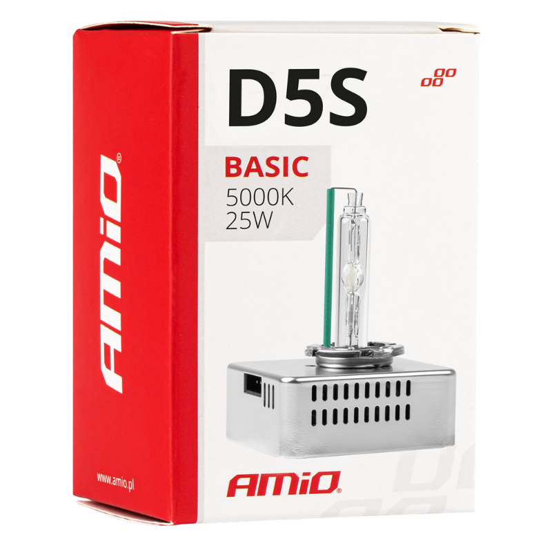 Bec Xenon D5S, 12V 25W, 5000K, Alb Neutru, Igniter Integrat, set individual [4]