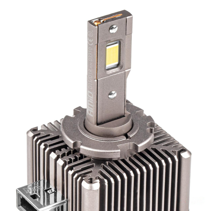Becuri LED auto far, XD D1S/D1R, Canbus, 70W, 8600Lm, 6500K, 12/24V, Racire Activa, Rotire 360 grade [3]