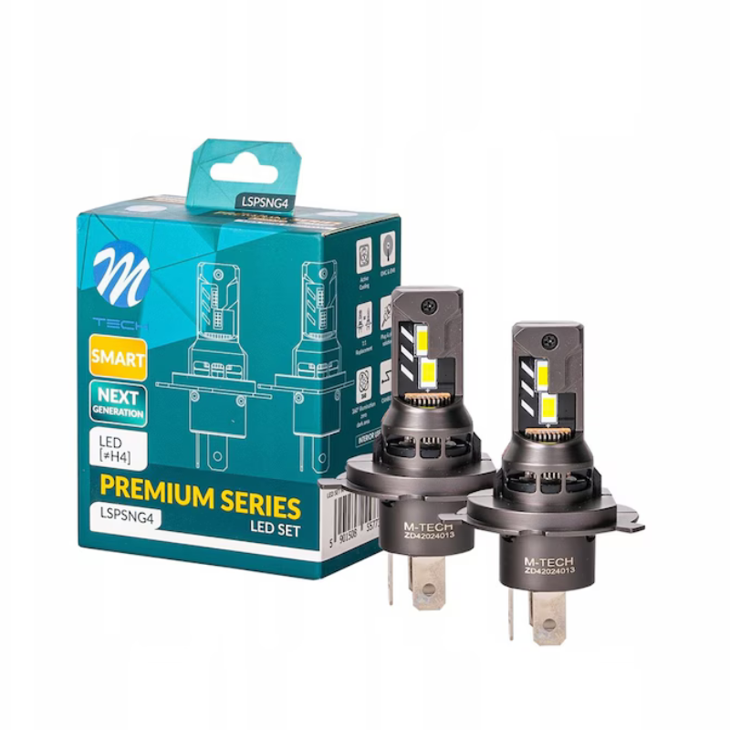 Becuri LED Auto H4, 35W, 5000lm, 6000K, CANBUS, Faza Scurta/Lunga [1]