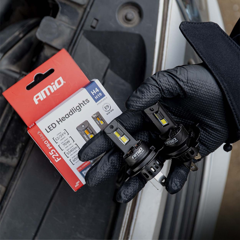 Becuri LED H4/H19, 70W 5540lm, CANBUS, 12/24V, 6000K [3]