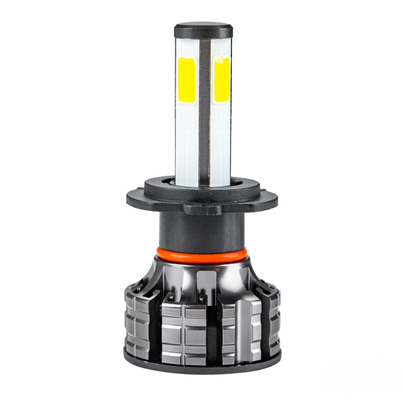 Becuri LED auto H7 COB 4Side, 38W, 3800lm, 6500K, 12/24V, ventilator activ [13]