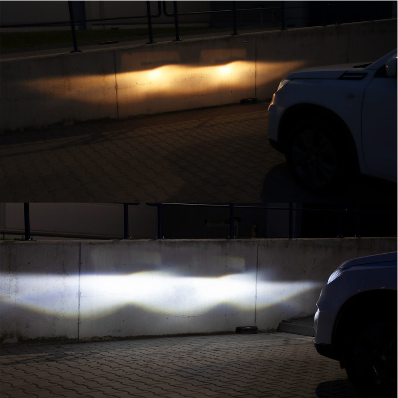 Becuri LED auto H7 COB 4Side, 38W, 3800lm, 6500K, 12/24V, ventilator activ [6]