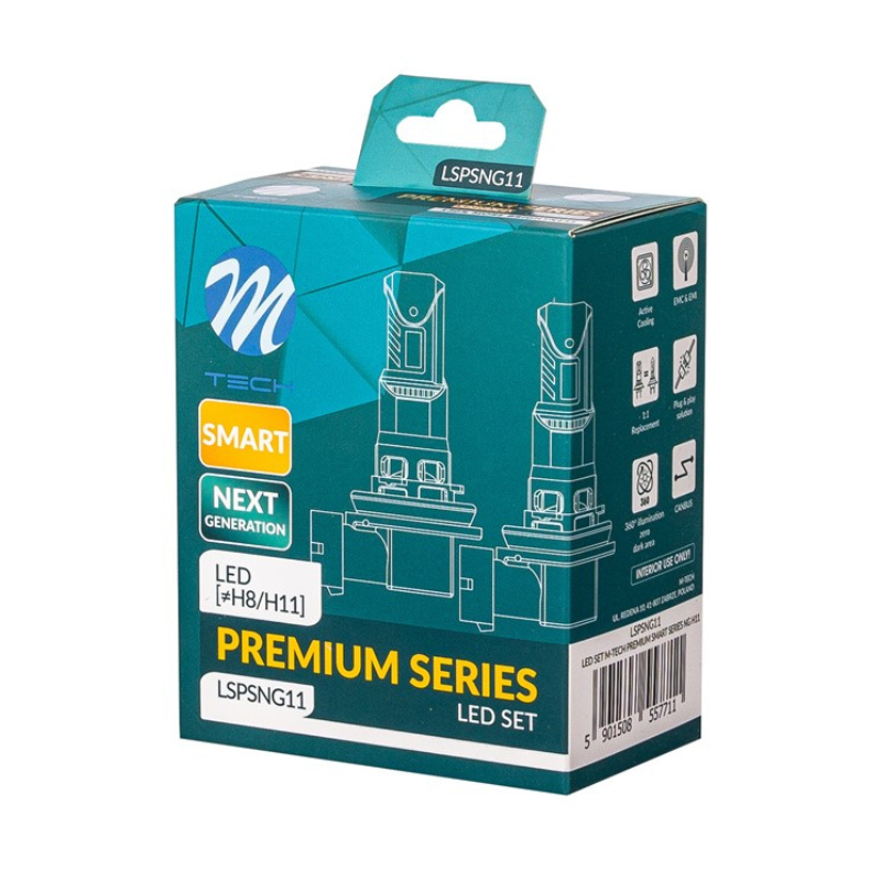 Becuri LED Auto H8/H11, 35W, 5000lm, 6000K, CANBUS, Compact Plug&Play [1]